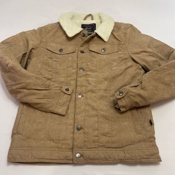 Beautiful Giant Corduroy Sherpa Y2K Trucker Jacket Size Medium New - Picture 1 of 6